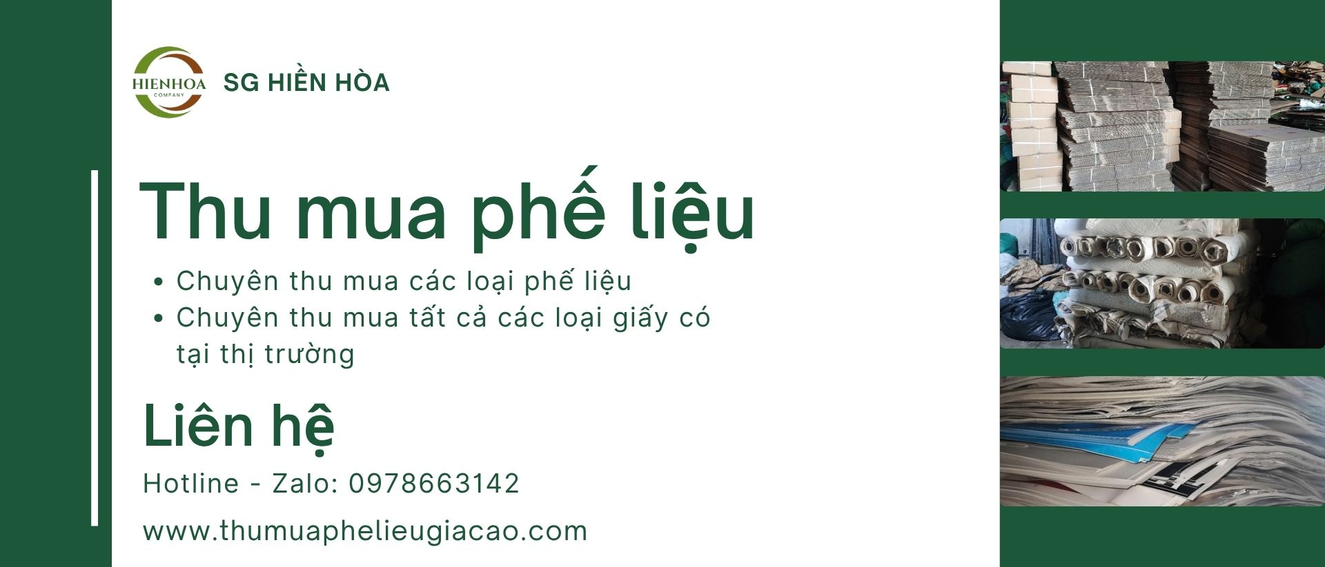 Chuyên thu mua các loại phế liệu, chuyên thu mua các loại giấy trong khu vực Thành phố Hồ Chí Minh