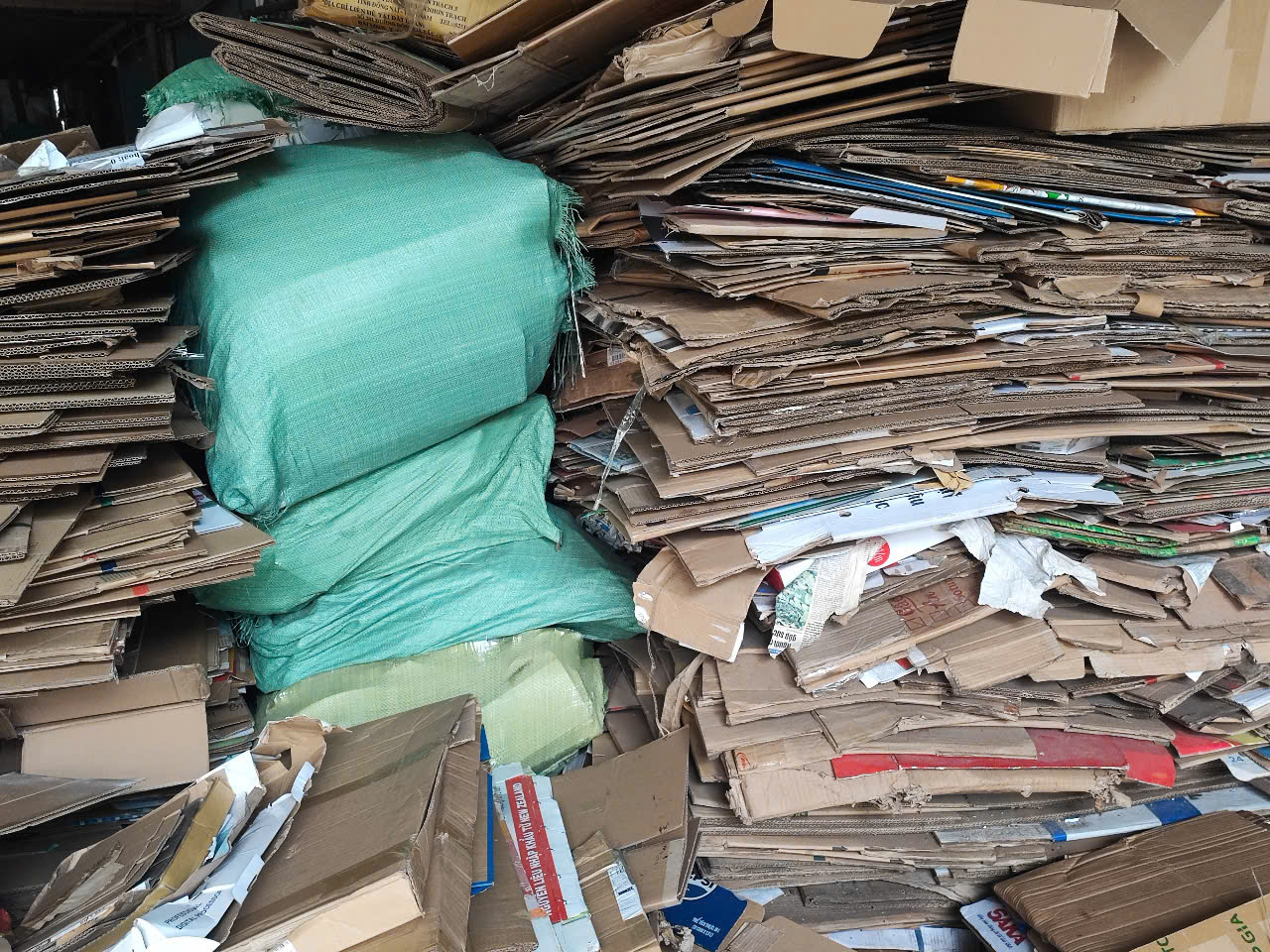 Thu mua các loại giấy carton vụn và lỗi tại công ty SG Hiền Hòa