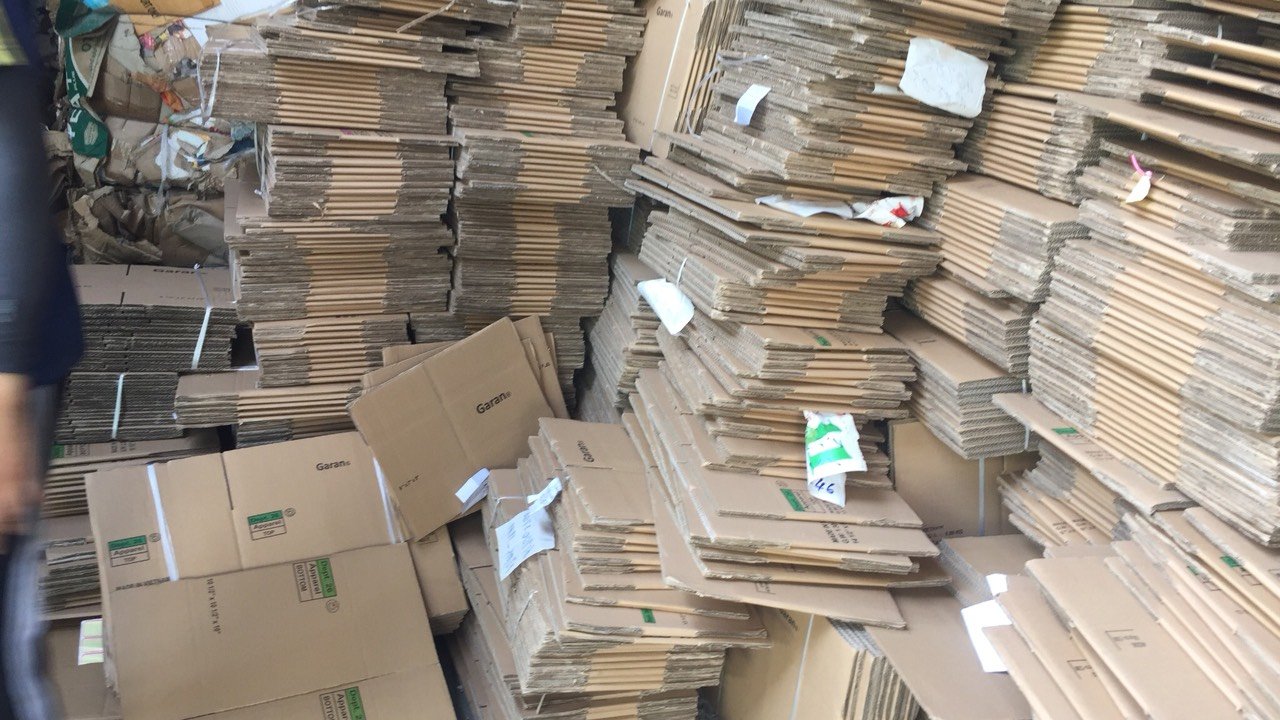 Các loại giấy carton phế liệu mà SG Hiền Hoà thu mua tại Bình Dương
